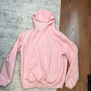 White fox pink leisure hoodie